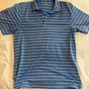Vineyard Vines Blue and White Performance Shirt